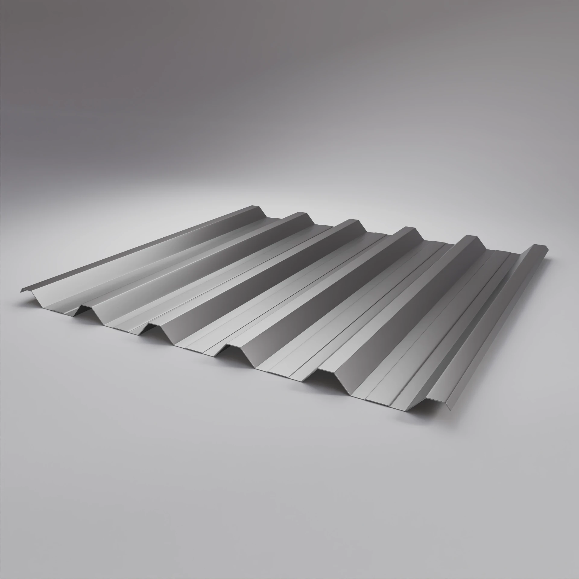 Perfil trapezoidal da Telha Galvalume TP40